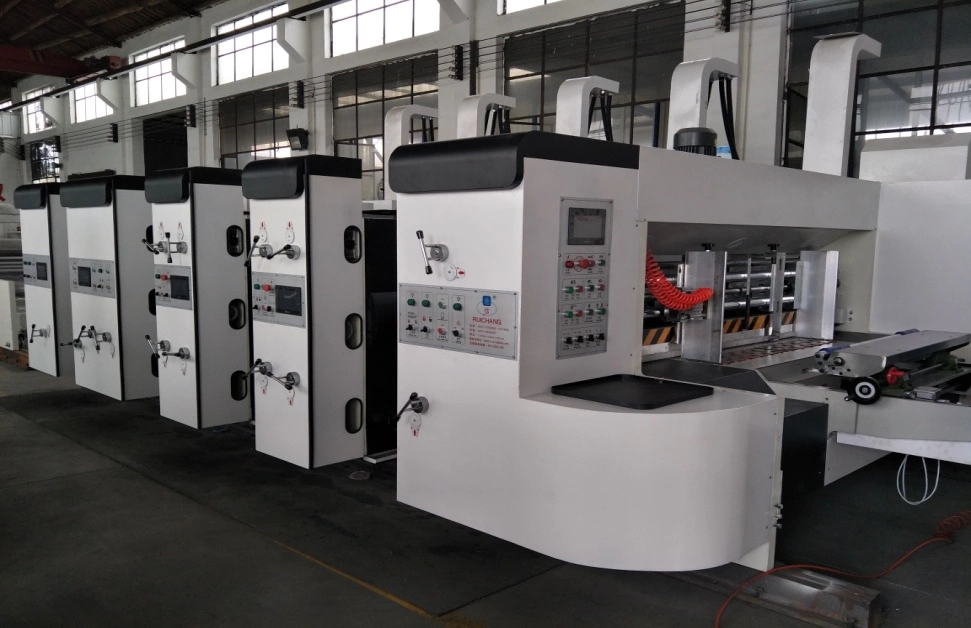 Vacuum Transfer print slotter die cutting machine with stacker1200*2400mm