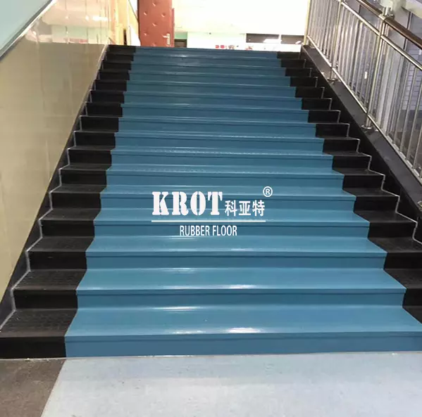 fire proof wear resistance 4mm rubber tile rubber stair tread