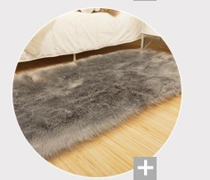 New Popular Sheepskin Plush Fur Rugs Bedroom Fake  Lambskin Modern Rug for Room Artificial Fur Rug Faux Fur Carpet