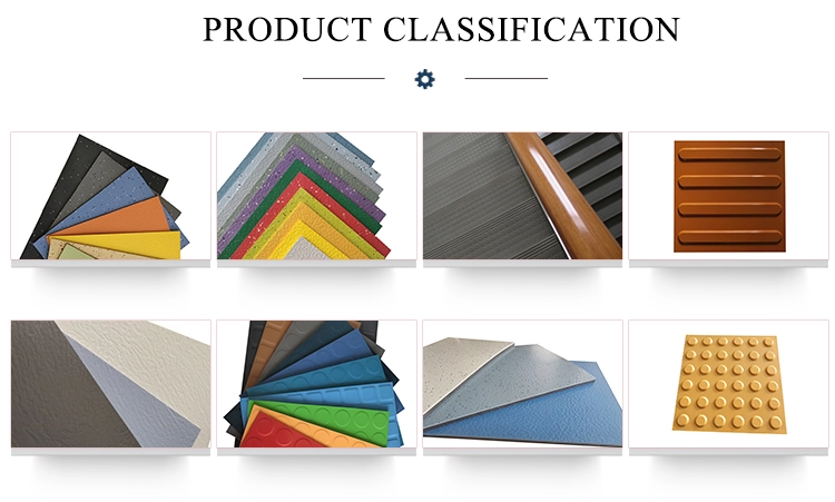 3mm monochramatic rubber flooring tile