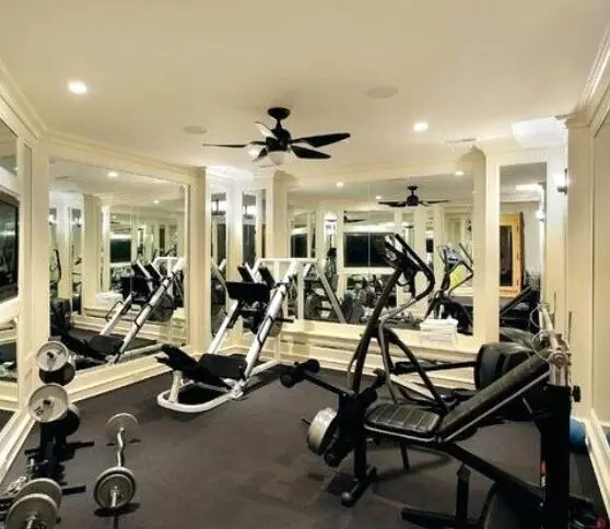 durable gym floor interlocking rubber tile