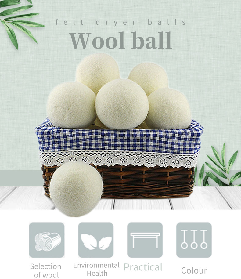 2020 trending Manufacturer 100% Wool Felt dryer ball hot sales