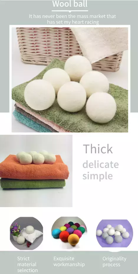 2020 trending Manufacturer 100% Wool Felt dryer ball hot sales