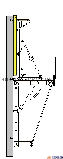 Climbing Formwork CB240 for Core Wall and Bridges