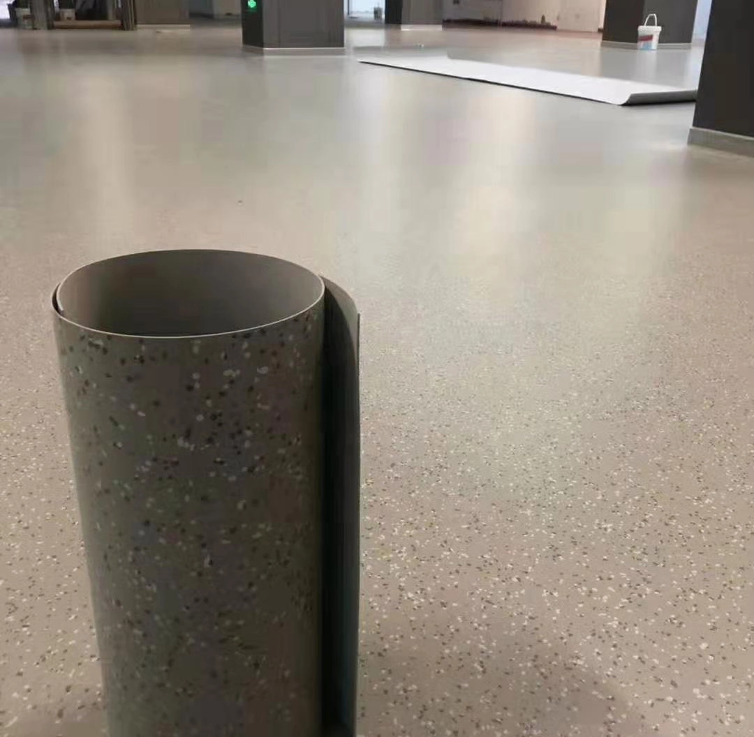 3mm NR fire proof rubber flooring roll for public building