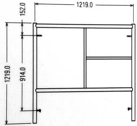 Scaffold Frame for Construction Supporting and Decoration Works