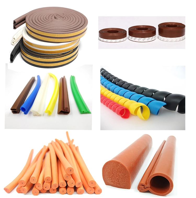 co-extrusion pvc and rubbercontainer sealing strip for doors edges