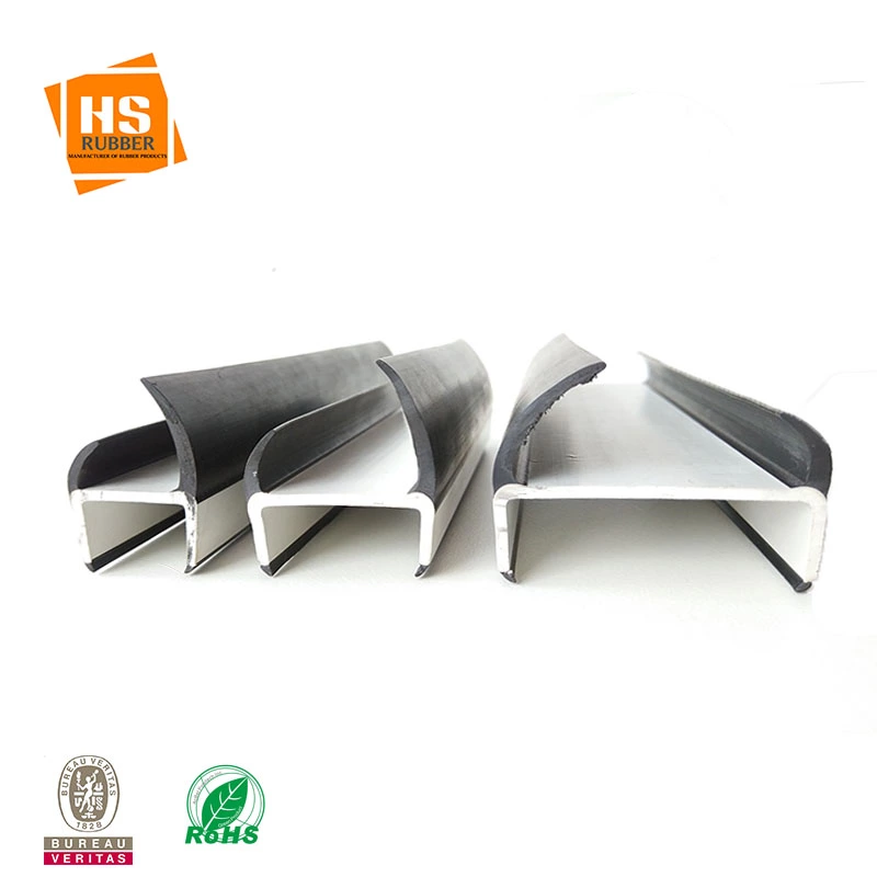 co-extrusion pvc and rubbercontainer sealing strip for doors edges