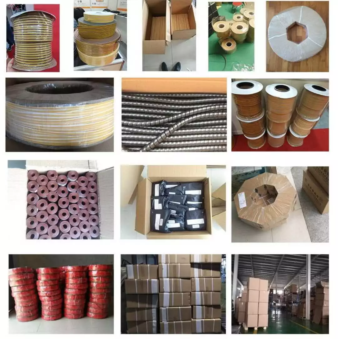co-extrusion pvc and rubbercontainer sealing strip for doors edges