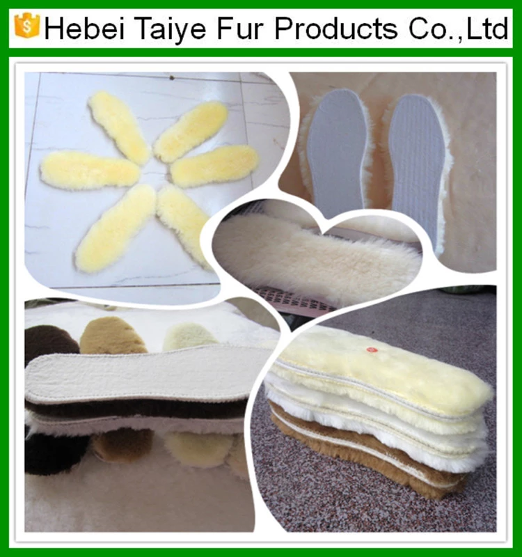 kids fur shoe insole