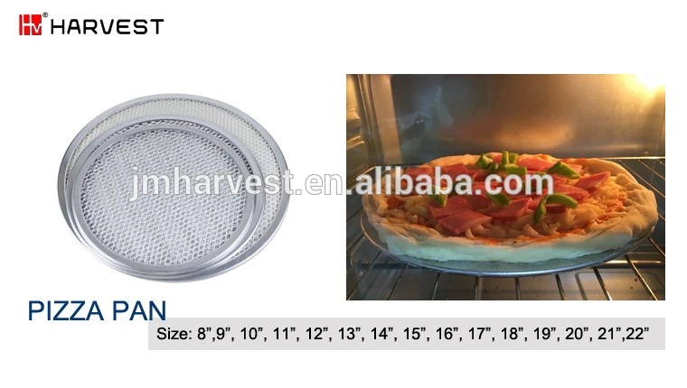 Round mesh screen baking pan aluminum pizza mesh pan