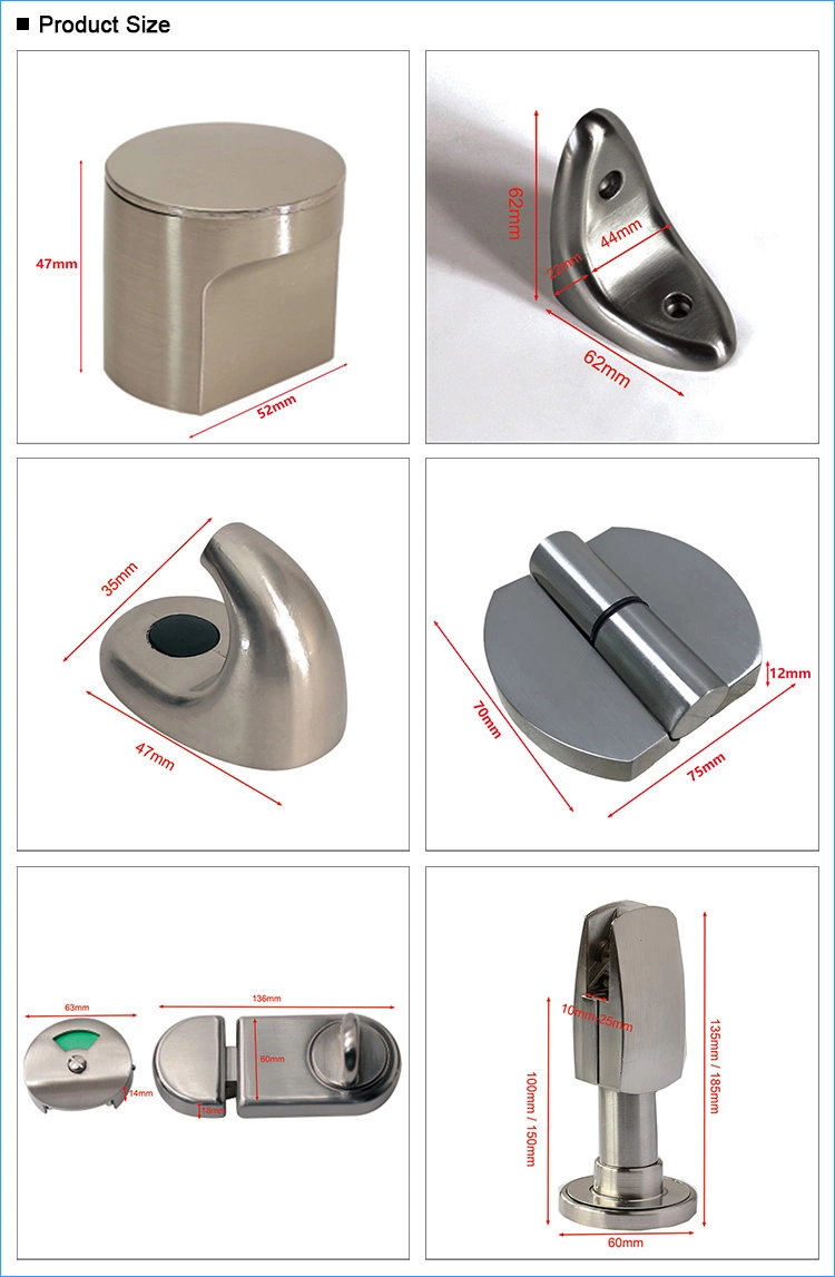 Hot Sale Shower Cubicle Hardware Zinc Alloy Partition Fitting For Bathroom