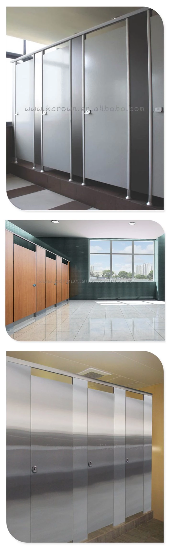 Toilet partition material
