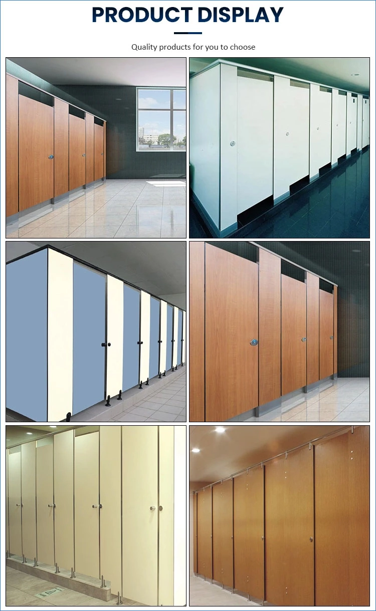 Waterproof Public Bathroom Partition Washroom Hpl Toilet Cubicle System