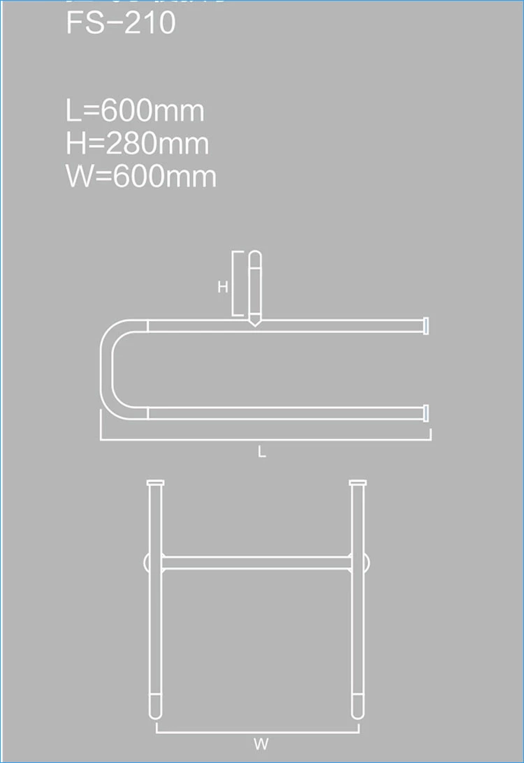 304 stainless steel toilet support handle bar for elderly