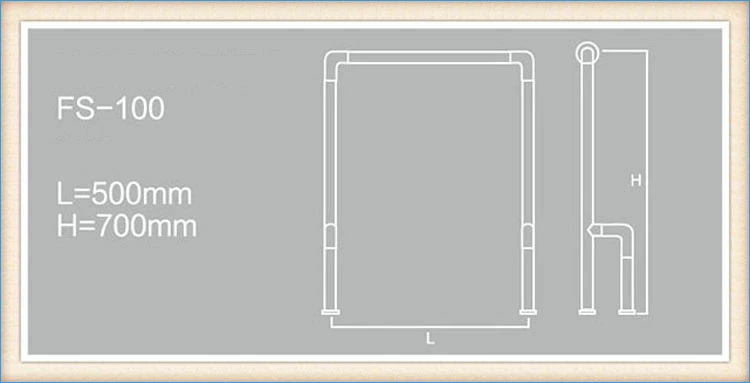 Support Custom Design Metal Material toilet grab rail