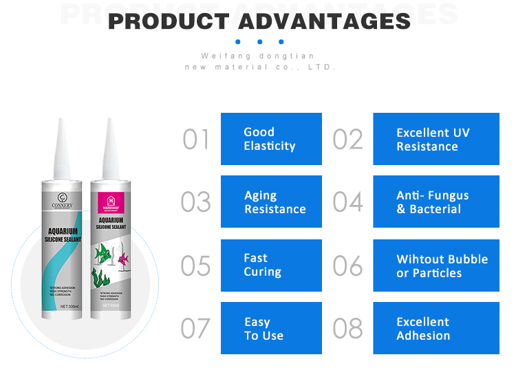 Factory supplying acetic silicone sealant applying to kitchen cabinet edge seal and installation of decorative materials