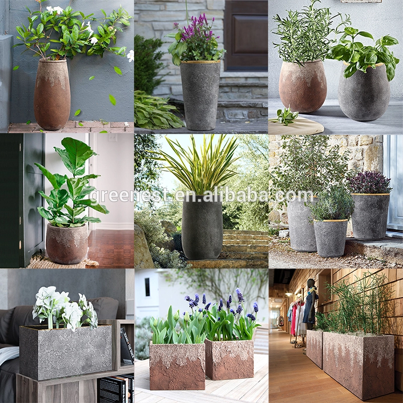 2019 outdoor garden cement flower pots