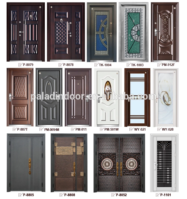 PALADIN WY028 Classic Style White Face Gold Ring Aluminum Alloy Interior Waterproof Swing Noiseproof Frosted Glass Bathroom Door