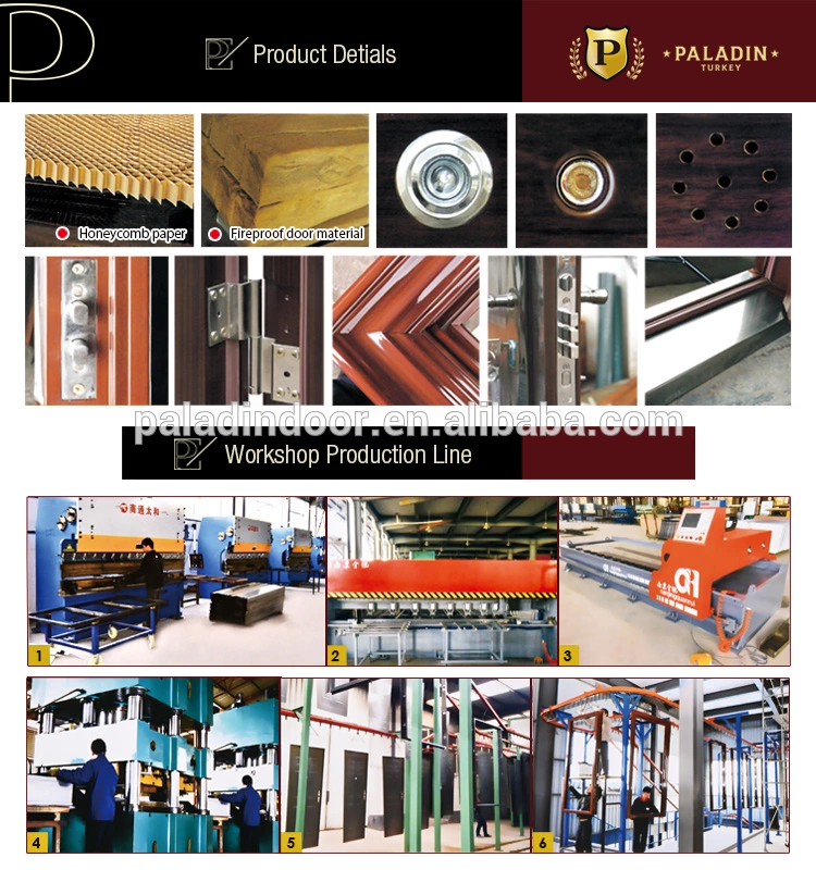 PALADIN P-8052 Durable Embossed Exterior House Entrance Door Bullet Proof Front Cast Aluminum Door Heavy Main Metal Safety Gate