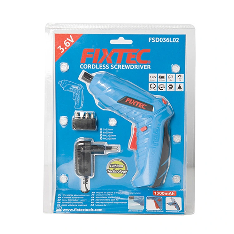 Fixtec Power Tools 180rpm 5n. M Impact Driver 3.6V Electric Cordless Screwdriver with Li-ion Battery