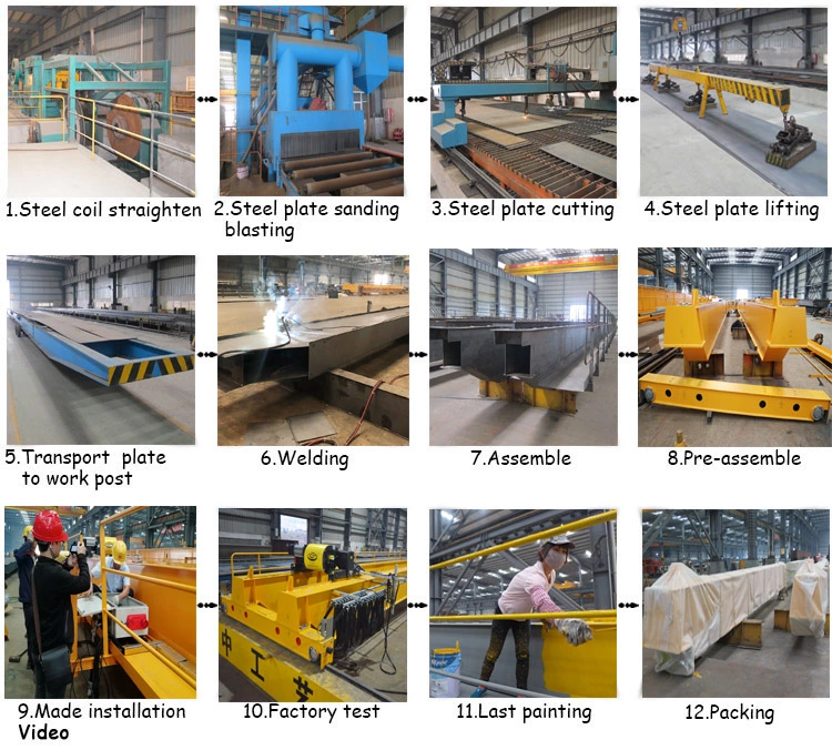 heavy duty factory workshop overhead crane building use