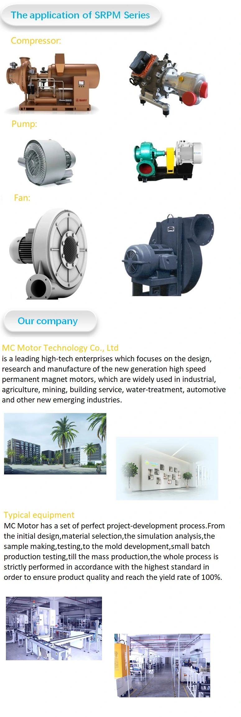 AC Industry Used High Rpm High Torque Electrical Motor