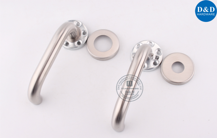 Hollow U Shape Lever Door Handle-D&D Hardware Hollow U Shape Lever Door Handle-D&D Hardware
