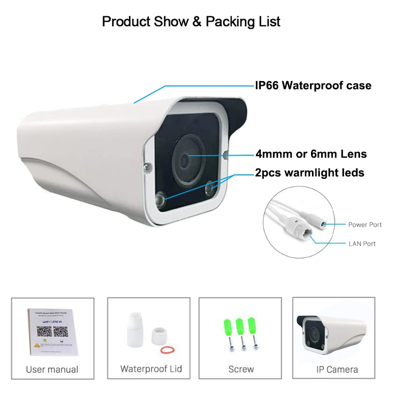 New Full Color Day Night 4K 8.0MP Network HD IP Camera