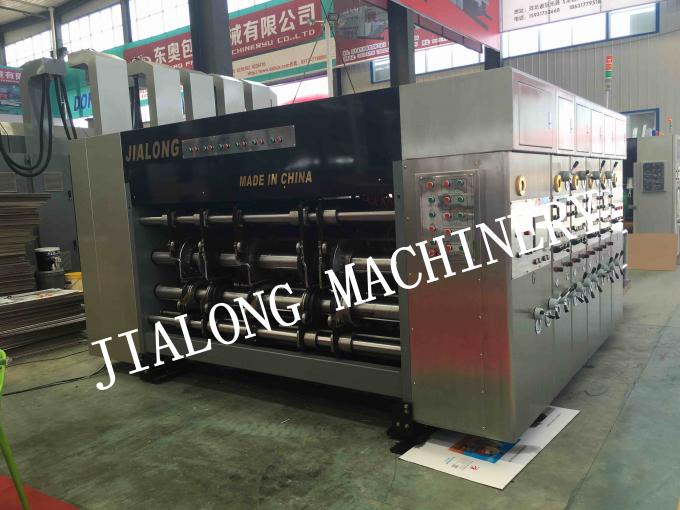 JLA Full automatic high speed flexo printer slotter die cutter stacker machine