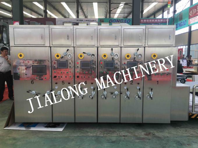 JLA Full automatic high speed flexo printer slotter die cutter stacker machine