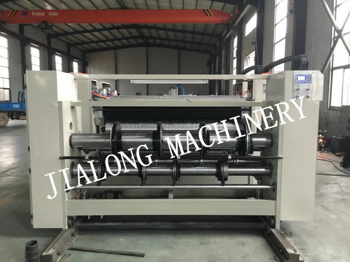 JLC semi automatic Chain feeding flexo printer slotter rotary die cutter machine