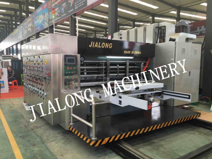 JLA Full automatic high speed flexo printer slotter die cutter stacker machine