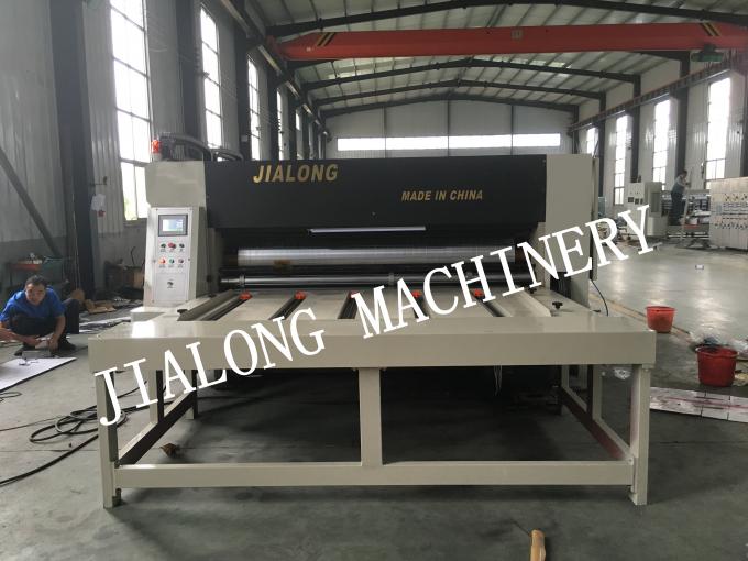 JLC semi automatic Chain feeding flexo printer slotter rotary die cutter machine