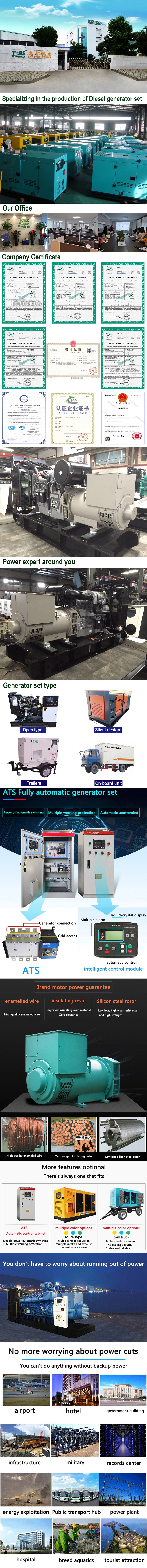 LANDTOP Sound proof generator set diesel genset 500kva generator price