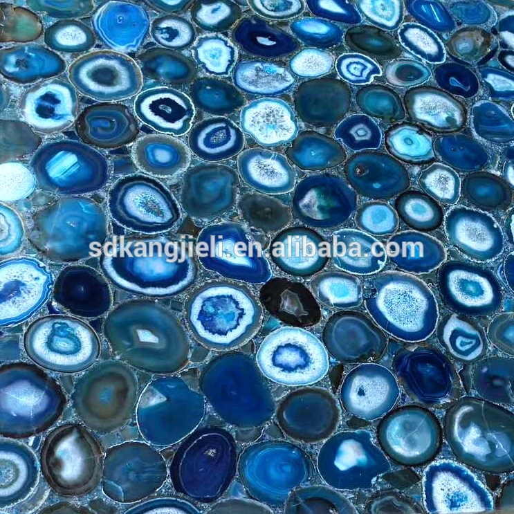 Hot Selling Natural blue Agate Stone Agate Slices Agate Slab