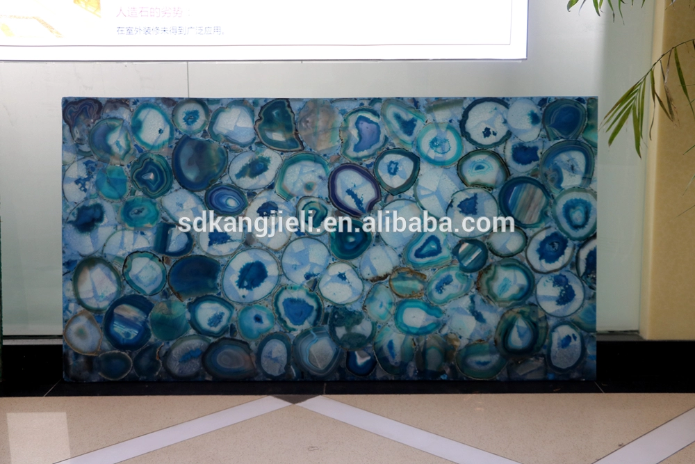 Hot Selling Natural blue Agate Stone Agate Slices Agate Slab