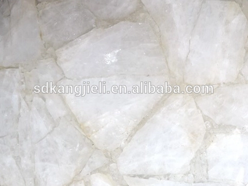 Luxury stone semi-precious stone white quartz gemstone slab