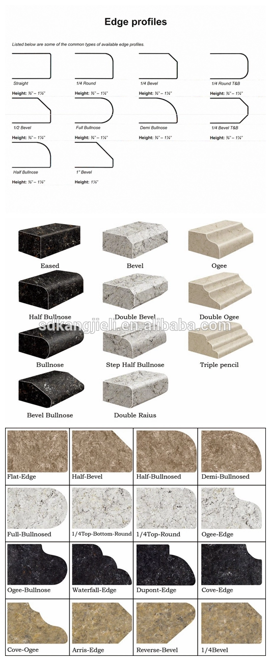 carrara quartz stone vanity top with basin/sink/back splash/side splash