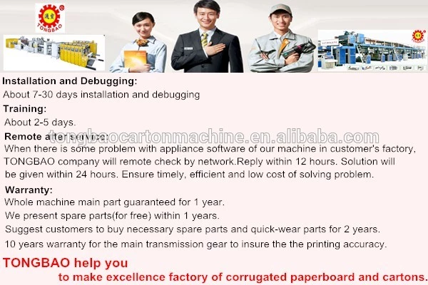 TB300 high speed 4 colour flexo printing slotting die cutting machine